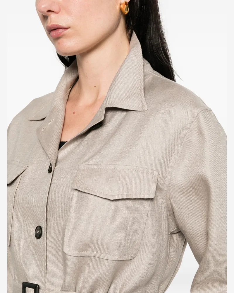 Tagliatore Linen Jacket — Beige Beige