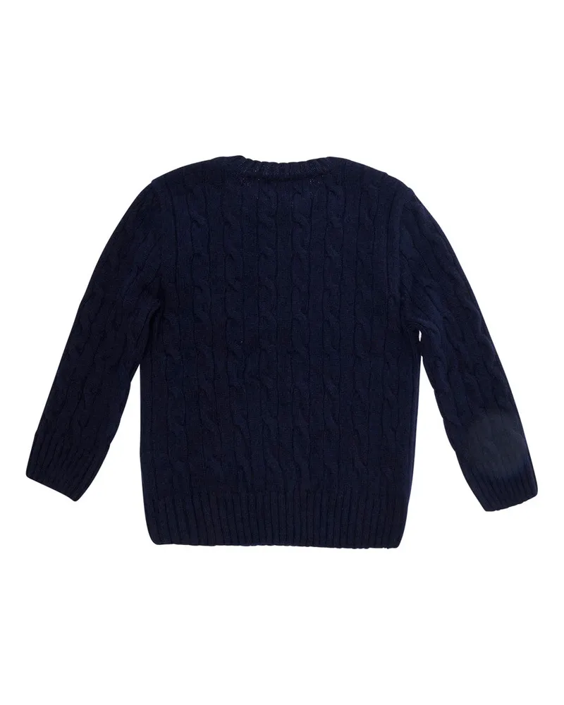Ralph Lauren Boys' Crew Neck Wool-Cashmere Sweater Blue Tops Top Navy