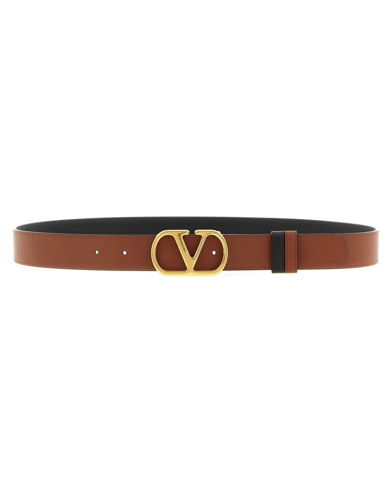 Valentino Garavani Men's Multicolor Calfskin Regular Belt Multicolor