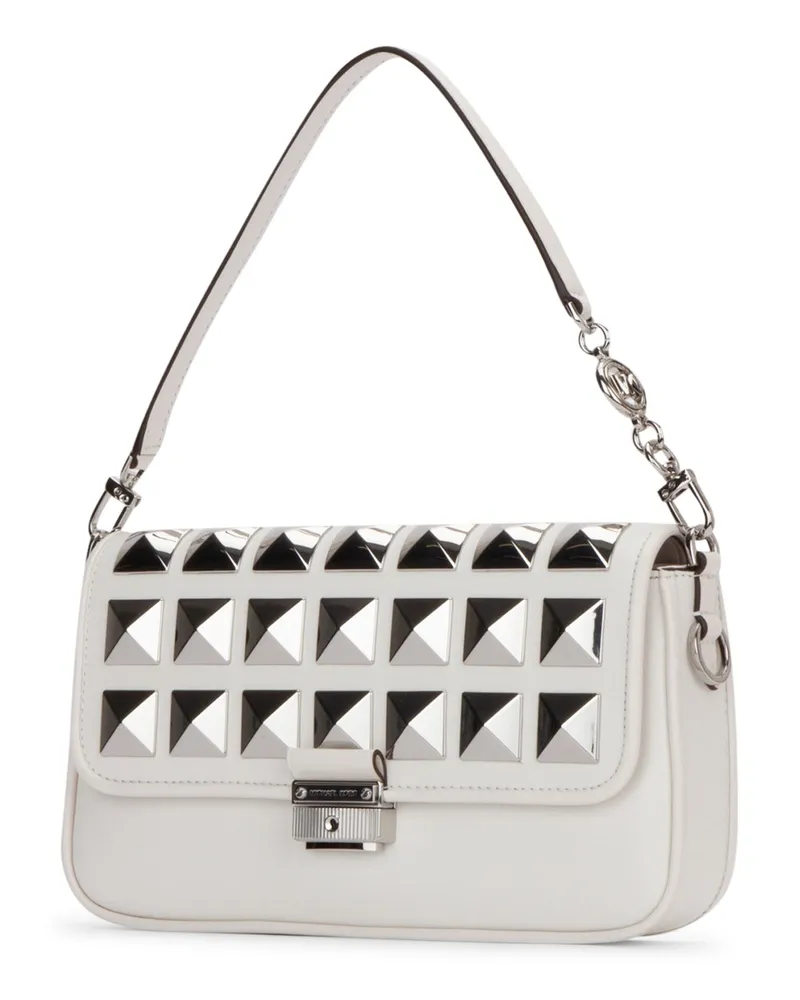 Michael Kors Women's Clucth Opticwhite Leather Clutch White