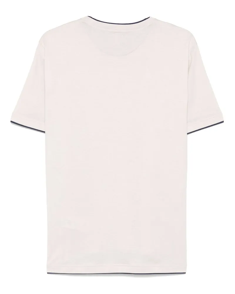 Eleventy Women Logo-Print T-Shirt Beige Ss25 M Beige