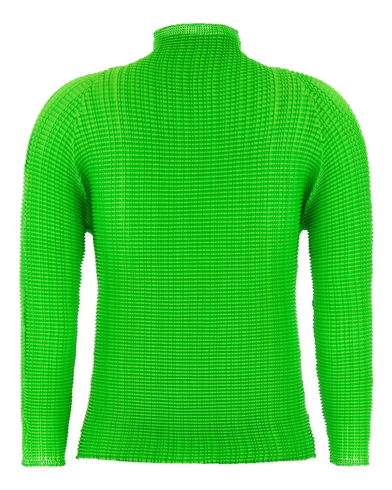 Issey Miyake Wooly Pleats-68 Blouse — Green Green