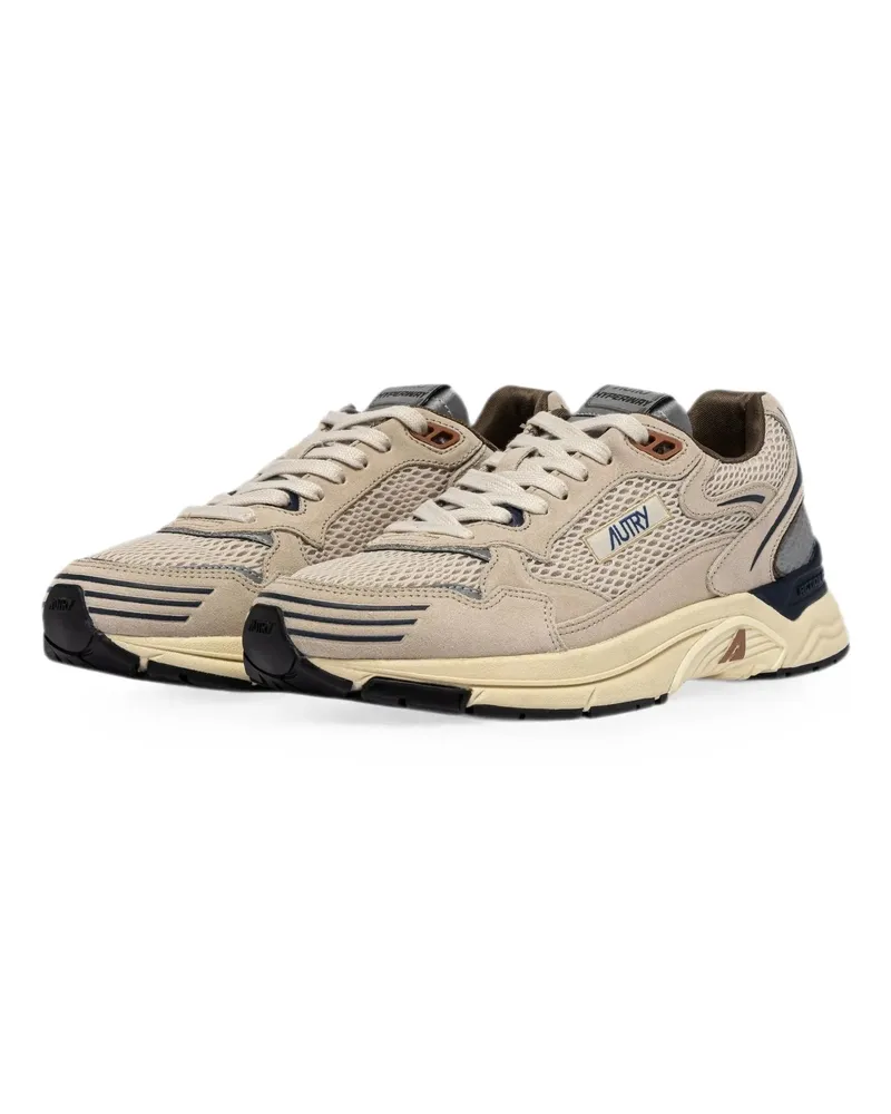 AUTRY Men's Hyperway Mesh-Panel Low-Top Sneakers Aw26 M Beige
