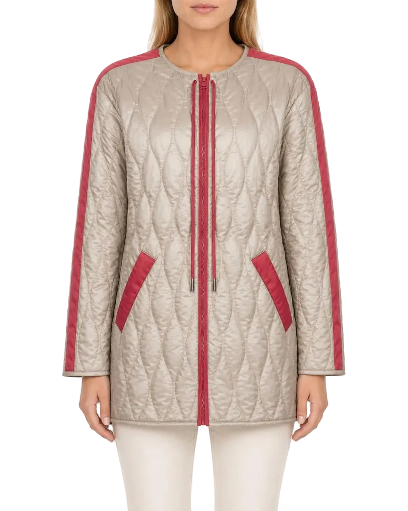 Pinko Women's Jacket Polyester Apparel - Beige Beige