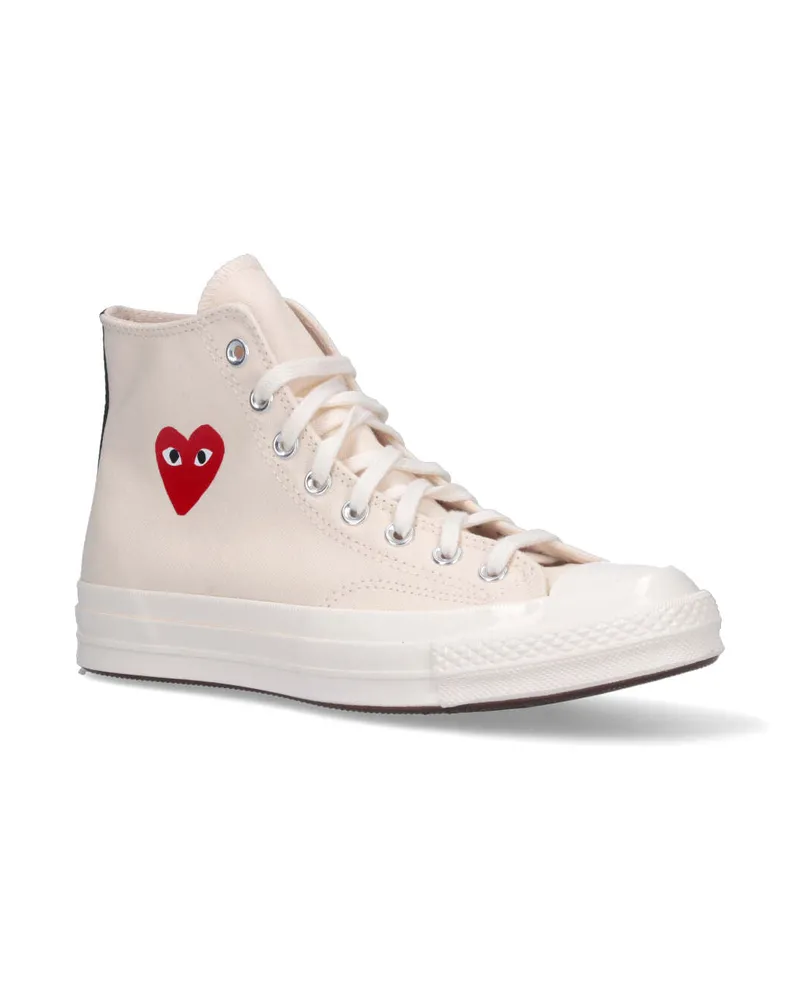 Comme des Garçons Unisex Sneakers Beige Cotton Beige