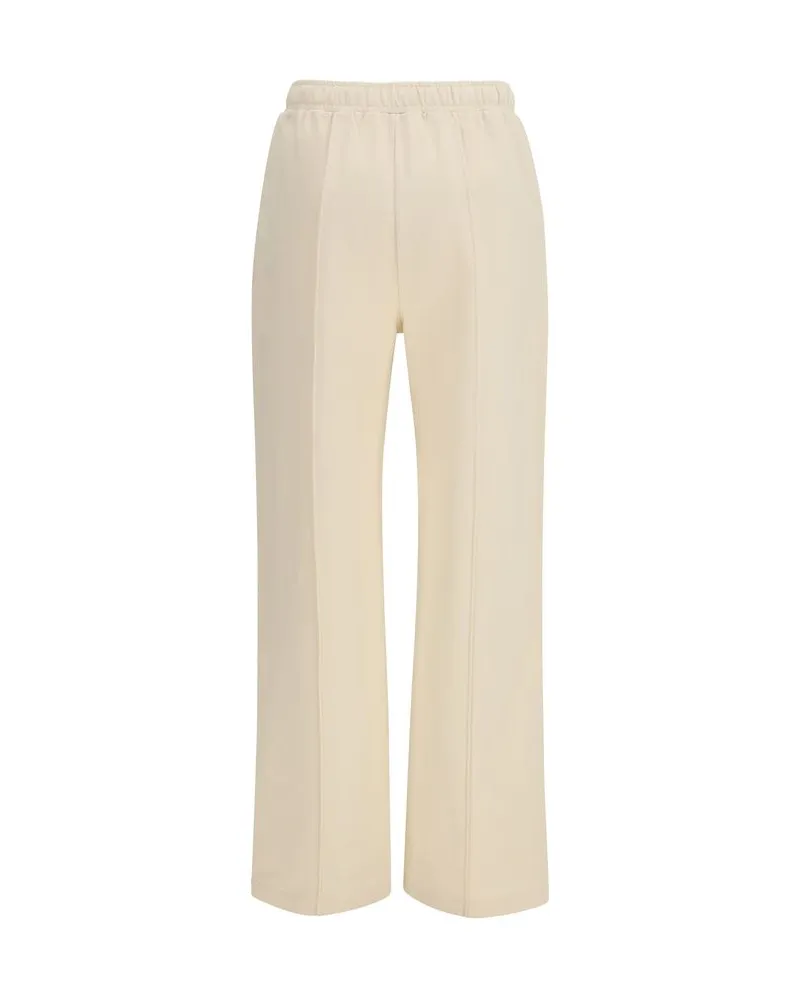 Moncler Women Beige Cotton Athletic Pants Beige