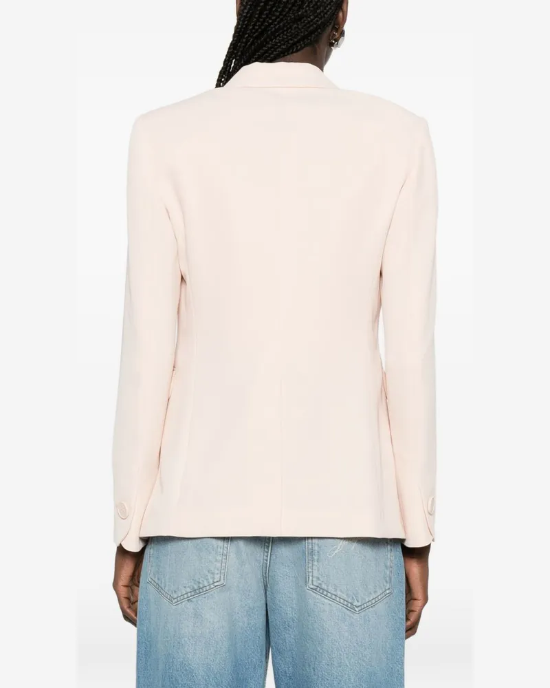 Emporio Armani Single-Breasted Tailored Blazer — Pink Pink