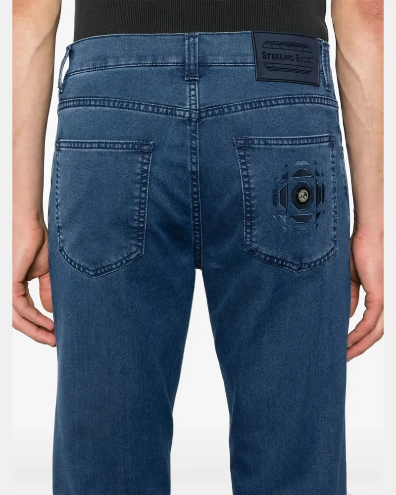 Stefano Ricci Women's Tapered Jeans Ss25 M Indigo