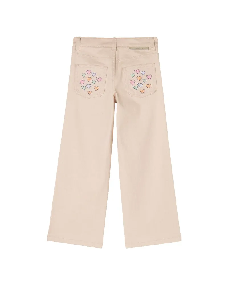 Stella McCartney Cotton Trousers — Beige Beige