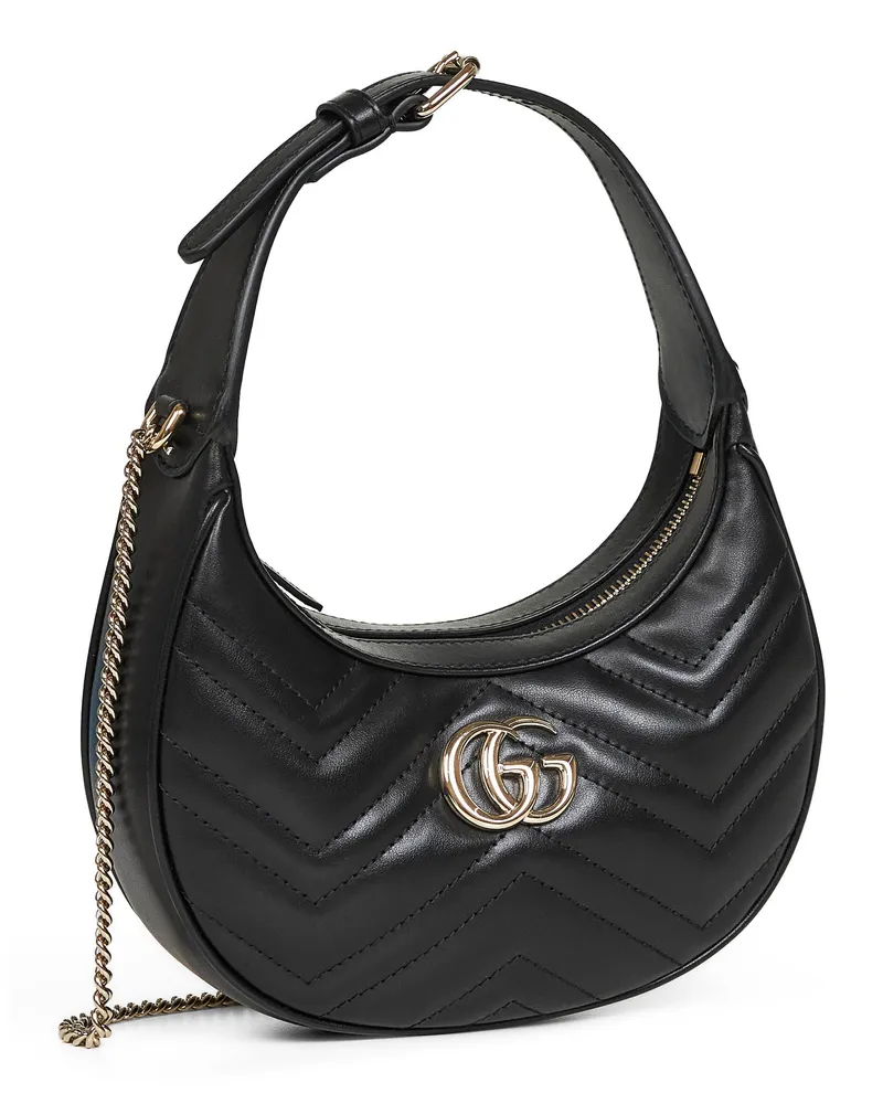 Gucci GG Marmont Shoulder Bag — Black Black