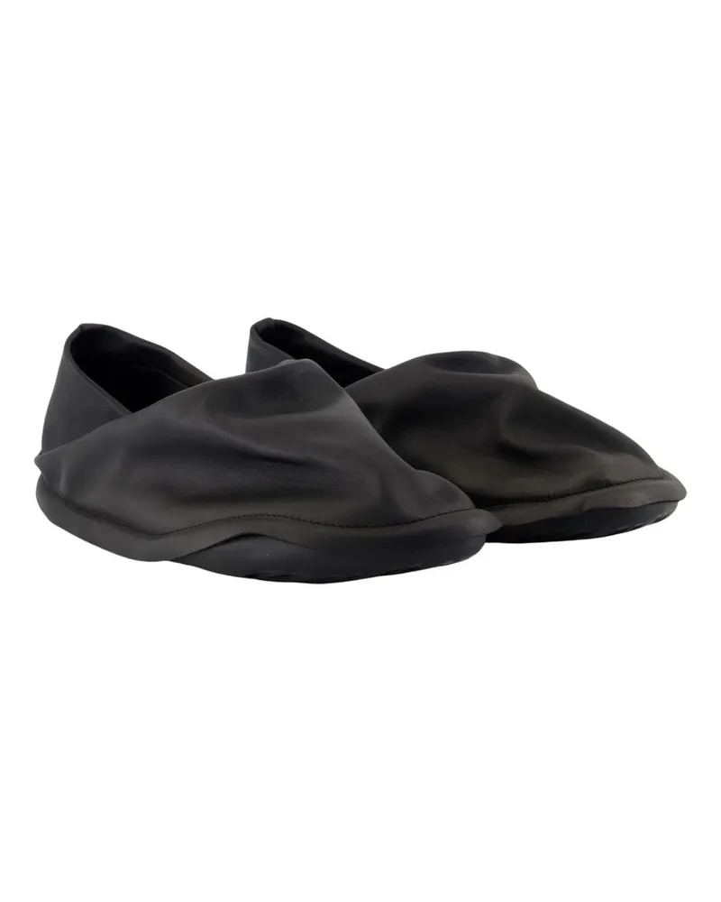 Camper Women's Hida Negro Sneakers -  X Issey Miyake Leather Black Cowhide Shoes Flat-Shoes Black