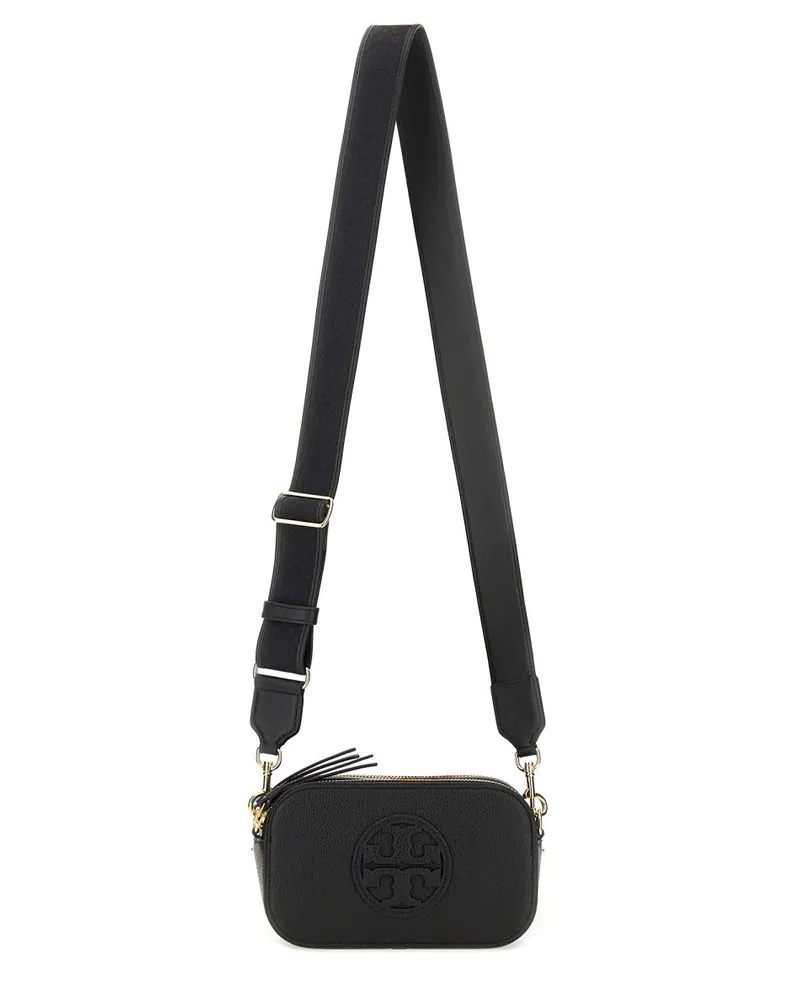 Tory Burch Miller Leather Shoulder Bag — Black Black
