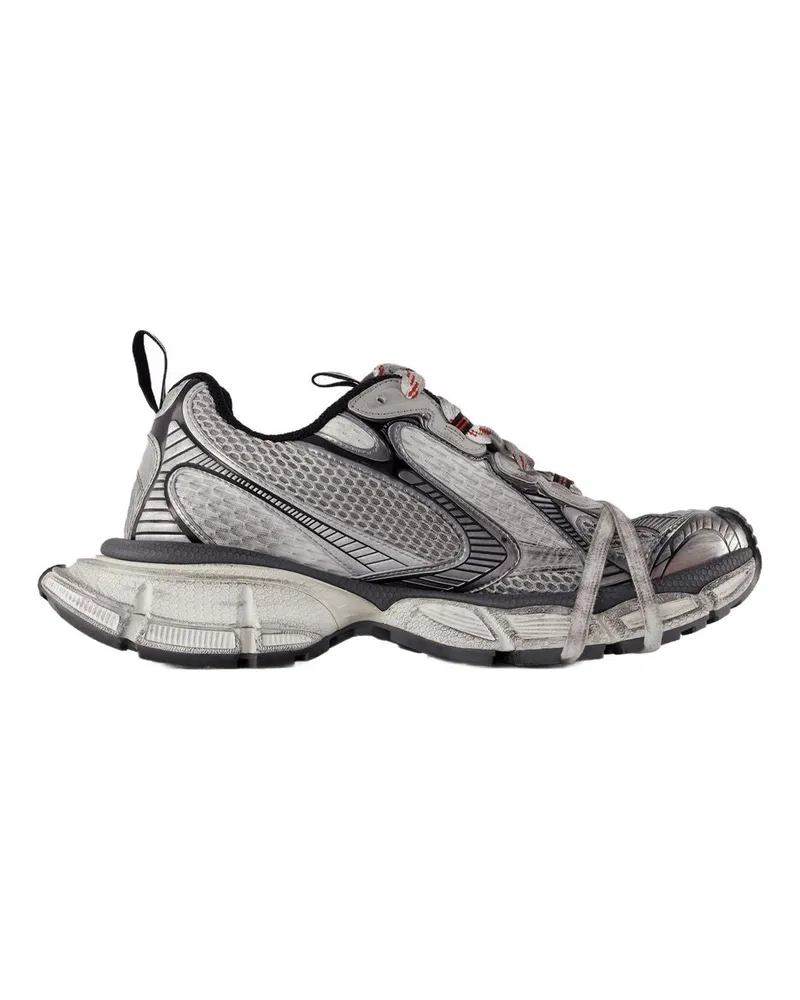 Balenciaga Women's Mesh And Synthetic Panelled Sneaker Gray Plastic Gray
