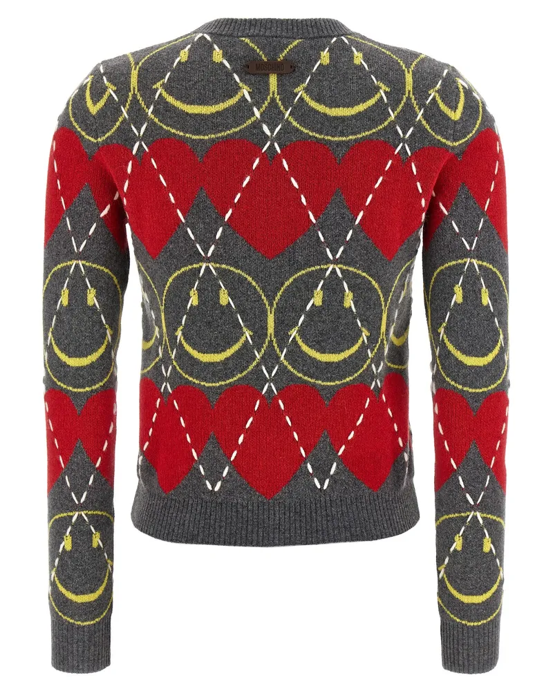 Moschino Women's Multicolor Wool Cardigan Clothing Multicolor