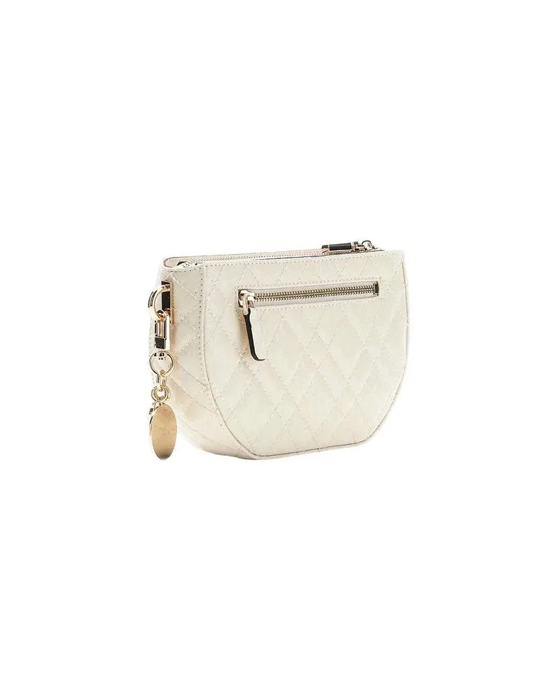 Guess Women's Crossbody Bag Off White Polyurethane - Crossbody-Bags White