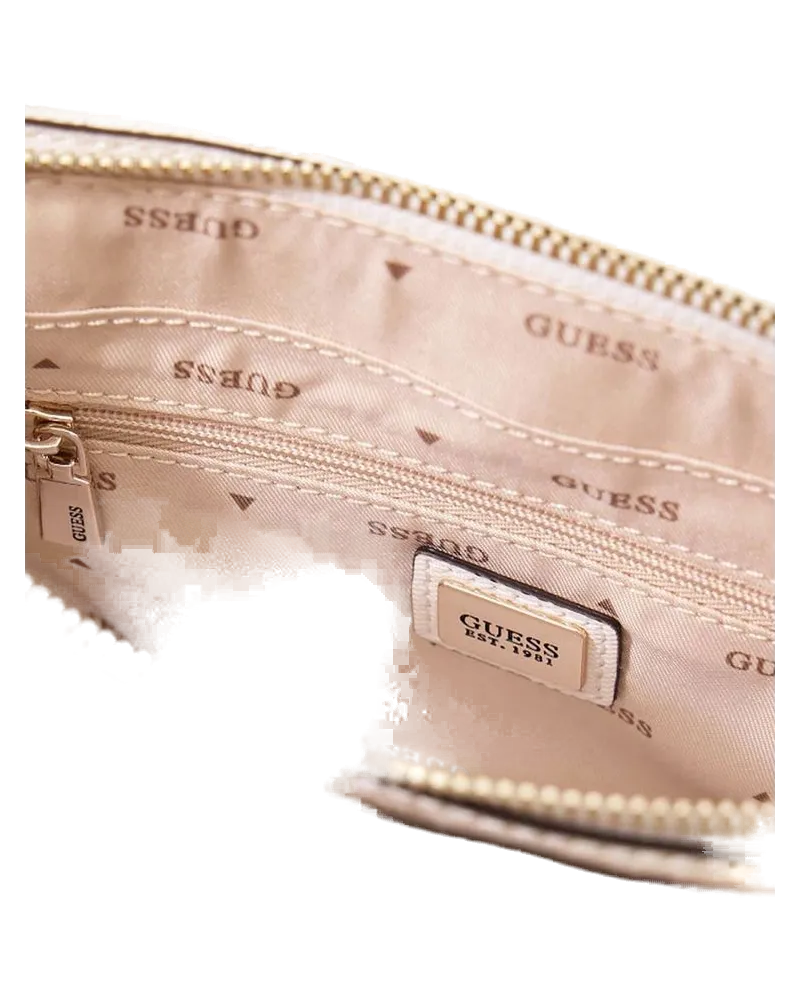 Guess Women's Crossbody Bag Off White Polyurethane - Crossbody-Bags White