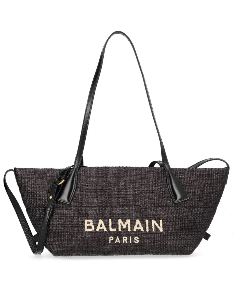 Balmain Women's Bag Track Black Polyamide Handbags Hand Black