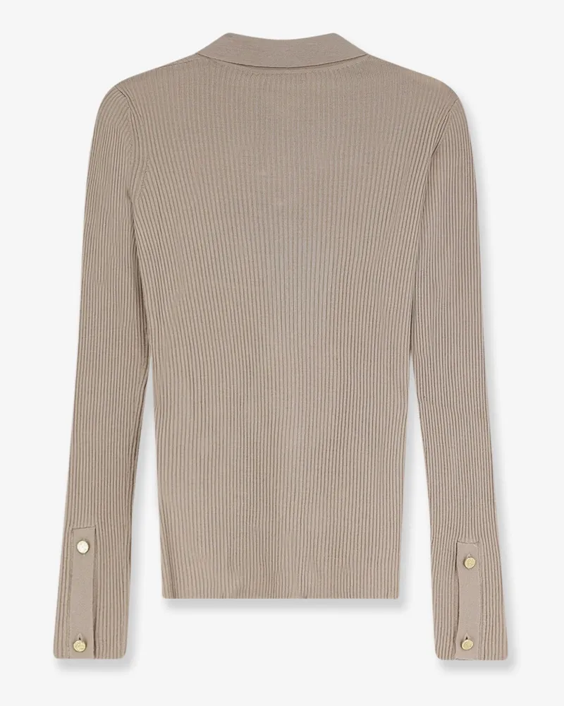 Max Mara Women Cardigan Smmlimone Virgin Wool Beige Sweater Beige