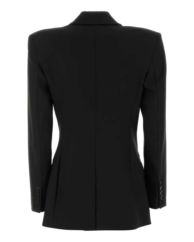 Blumarine Ruffled Detail Blazer — Black Black