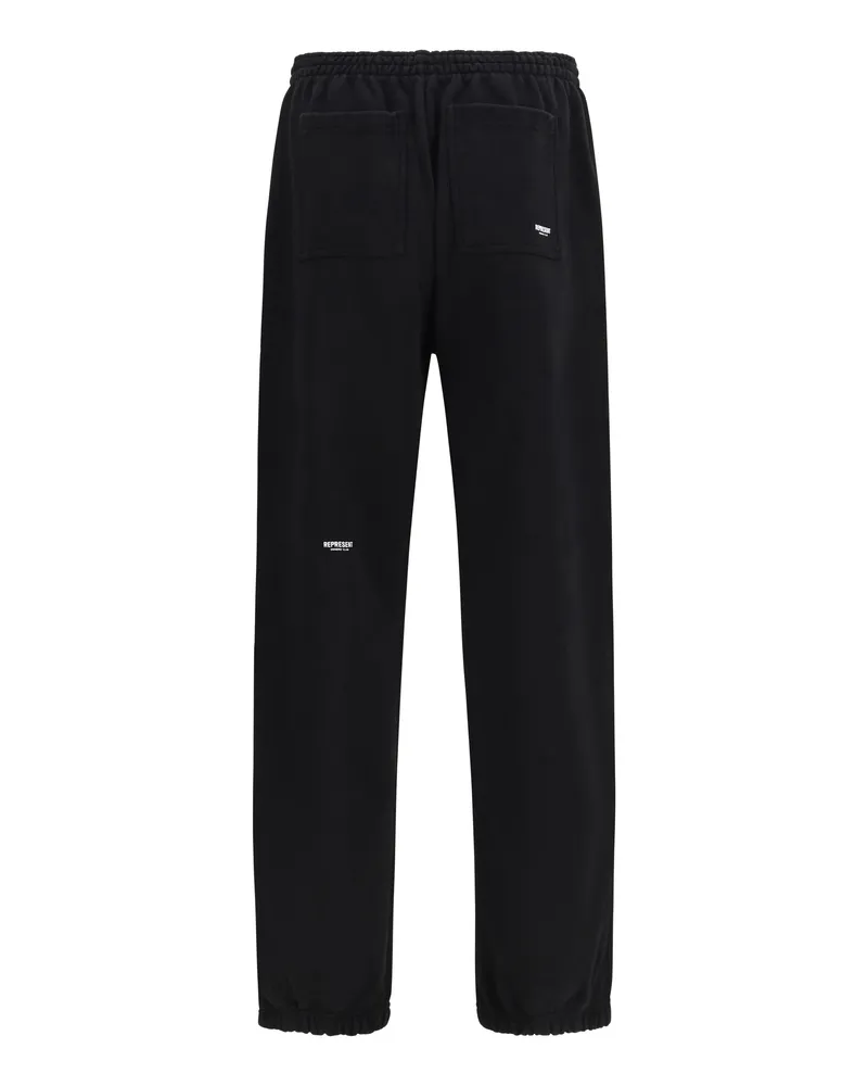 REPRESENT Men Micro Owners Club Sweatpants Jet Black Cotton Pant Trousers Black