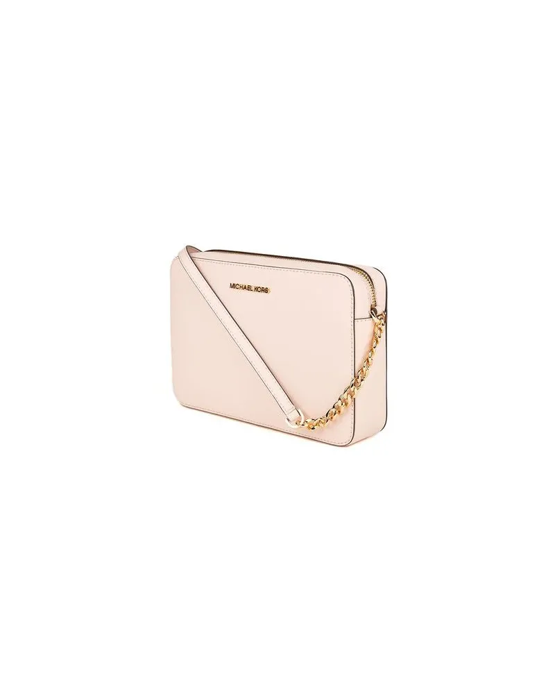 Michael Kors Women's Crossbody Bag Powder Blush Leather Crossbody-bags Pink