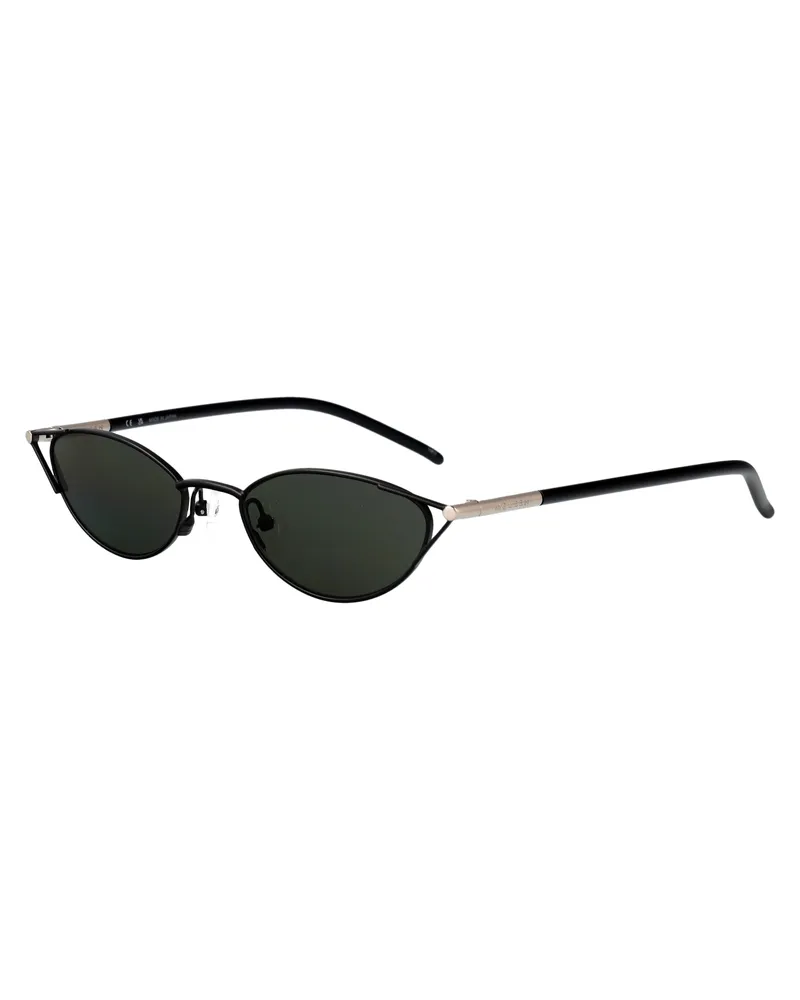 Alexander McQueen Women's Sunglasses Black Metal Black