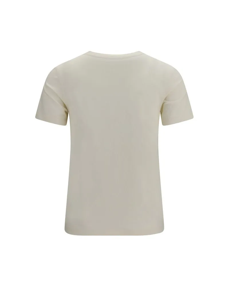 Kitsuné Embroidered Logo T-Shirt — Beige Beige