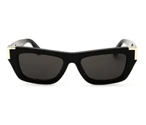 Unisex , Frame And Lens Black Sunglasses