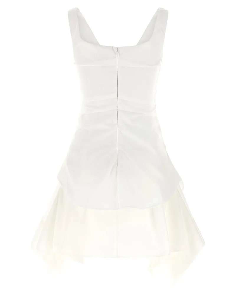 Alexander McQueen Women's White Cotton Short Dress White