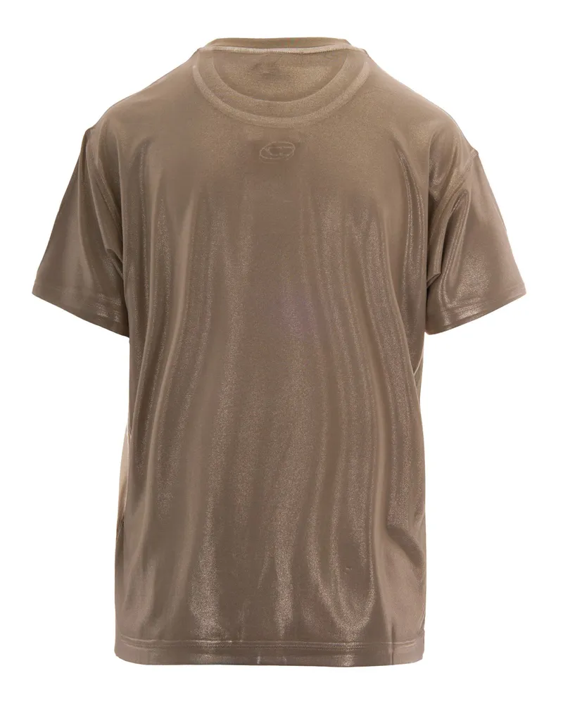 Diesel Women's T-Shirt Normy Sandy Beige Sandy-Beige Viscose T-Shirts & Jerseys Sandy/beige Beige