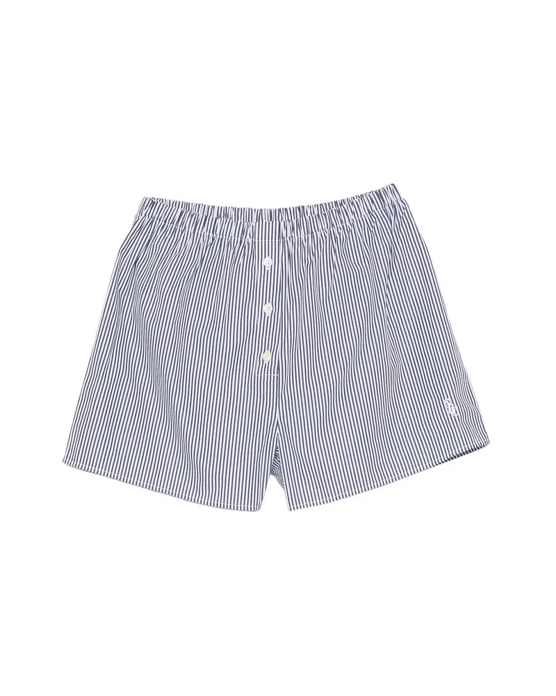 SPORTY & RICH Navst Shorts — Navy Navy
