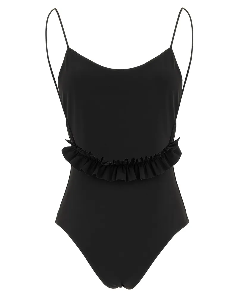 Jacquemus Le Maillot Cabana One-Piece Swimsuit — Black Black