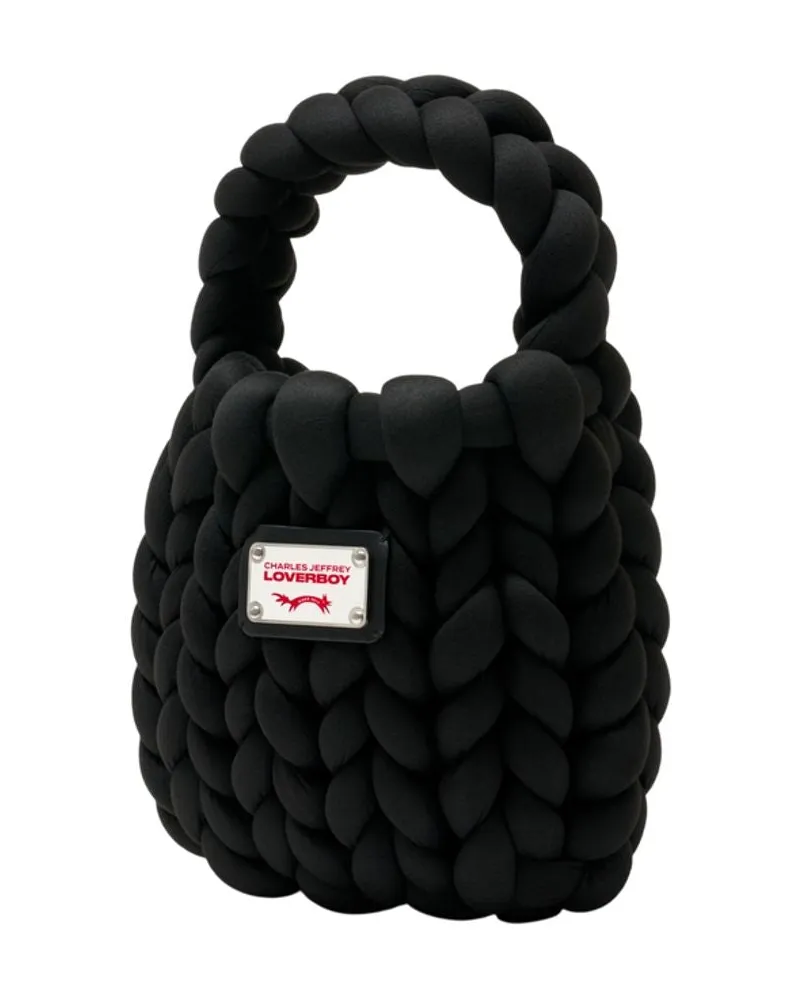 Charles Jeffrey Loverboy Unisex Marshmallow Mini Bag Black Synthetic Black