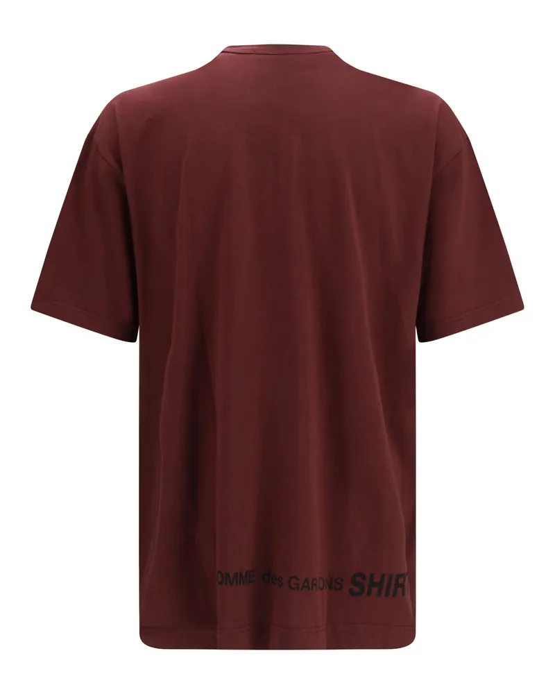 Comme des Garçons Men's Short-Sleeved Cotton Crewneck T-Shirt Purple T-Shirts And Polos Purple