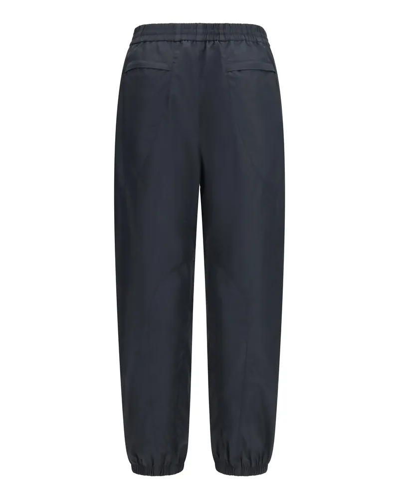 Givenchy Men's Jogging Pants Couture Seam Black Cotton Trousers Black