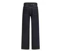 Women Blue Cotton Straight-Leg Jeans Clothing