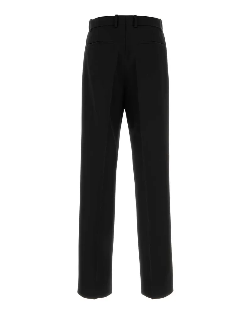 Jil Sander Men's Black Gabardine Pant Pantaloni Black