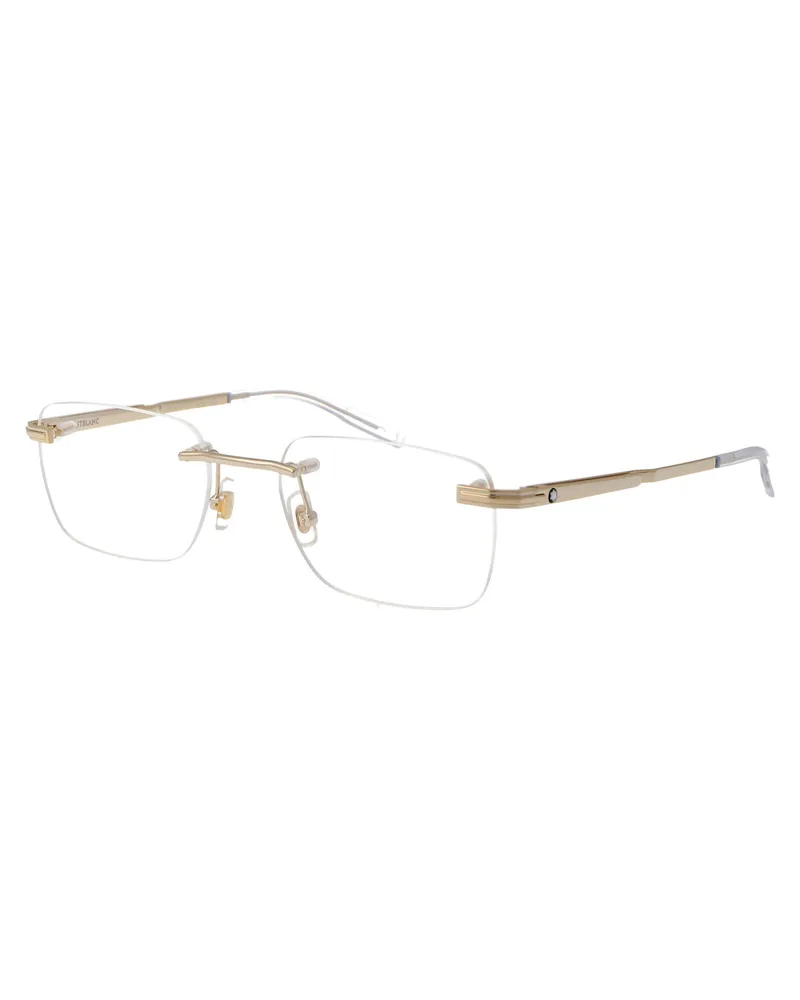 Montblanc Men's Sunglasses Mb0279o Gold Metal Gold-Gold-Transparent Glasses & Frames Gold/gold/transparent Gold
