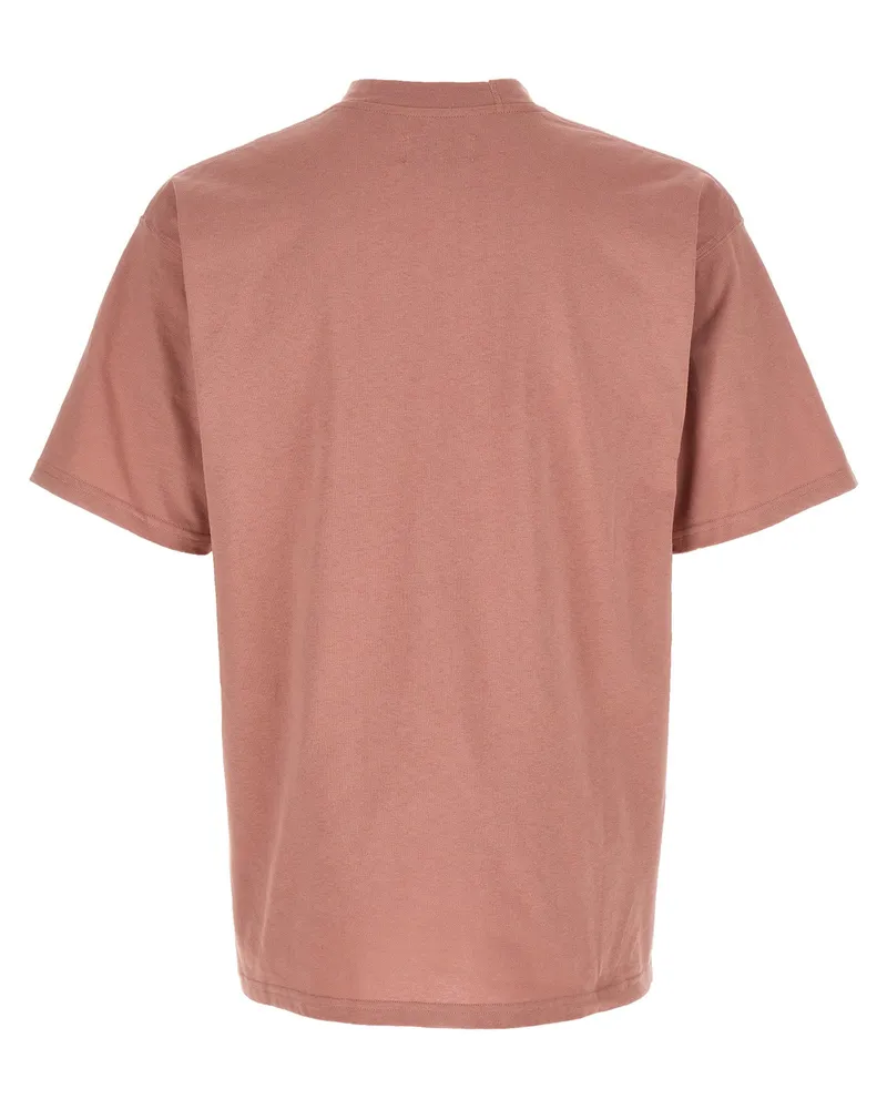 Magliano Logo-Graphic Cotton T-Shirt — Rose Rose