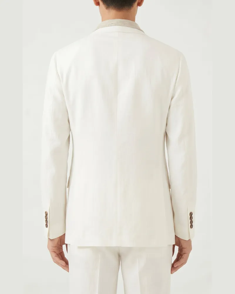Brunello Cucinelli Silk Blazer — Off White Off