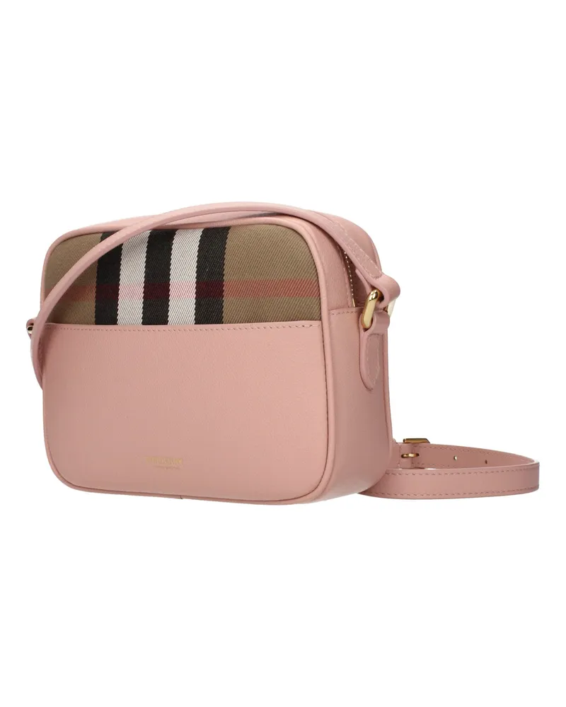 Burberry Leather Crossbody Bag — Pink Pink