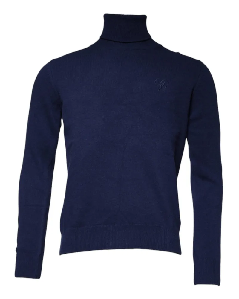Dolce & Gabbana Men's Virgin Wool & Cashmere Blend Turtleneck Navy Navy