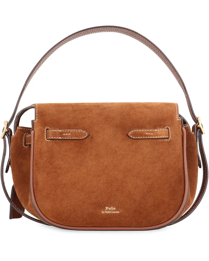 Ralph Lauren Women's Handbag Suede Cinnamon Cinnamon-Tan Cowhide Handbags Cinnamon/tan Hand Bags Brown