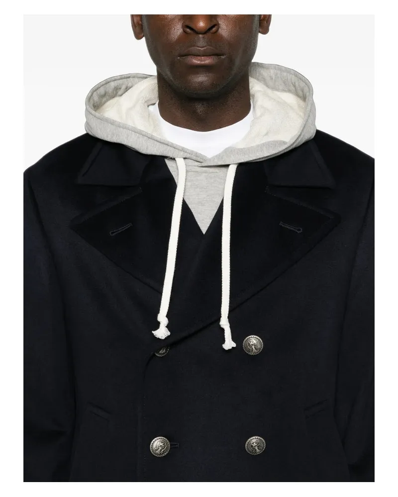 Brunello Cucinelli Water-Repellent Polyamide Jacket — Blue Blue