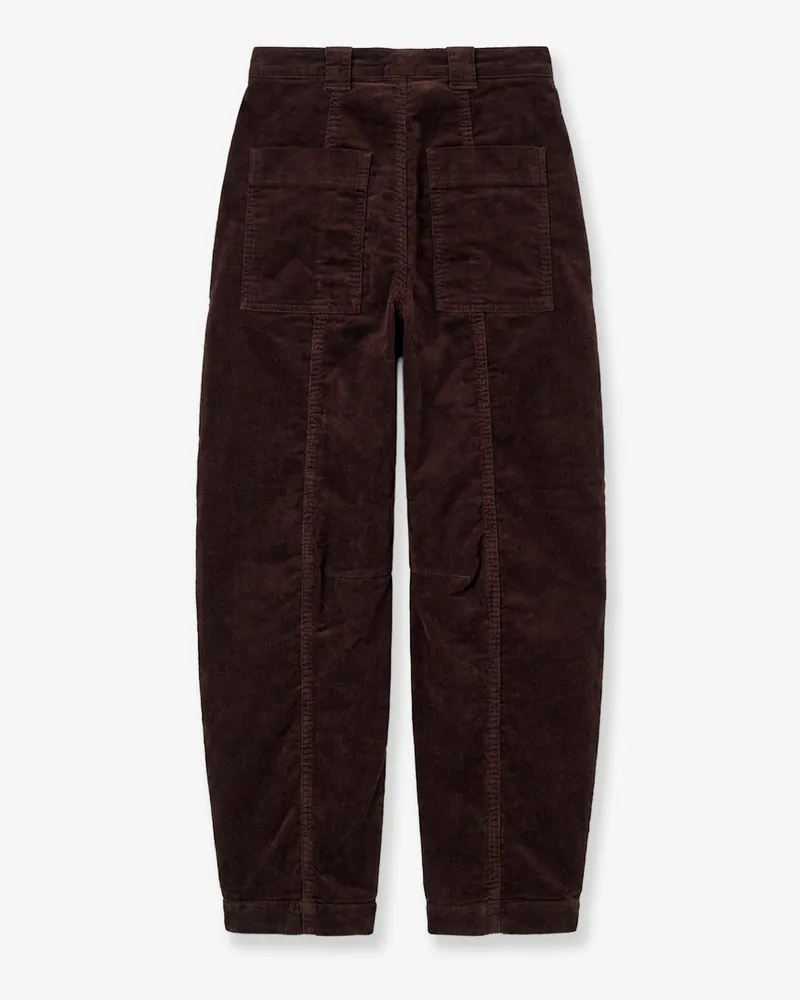 Closed Women's Trousers Rhannon Velvet Brown Cotton Brown