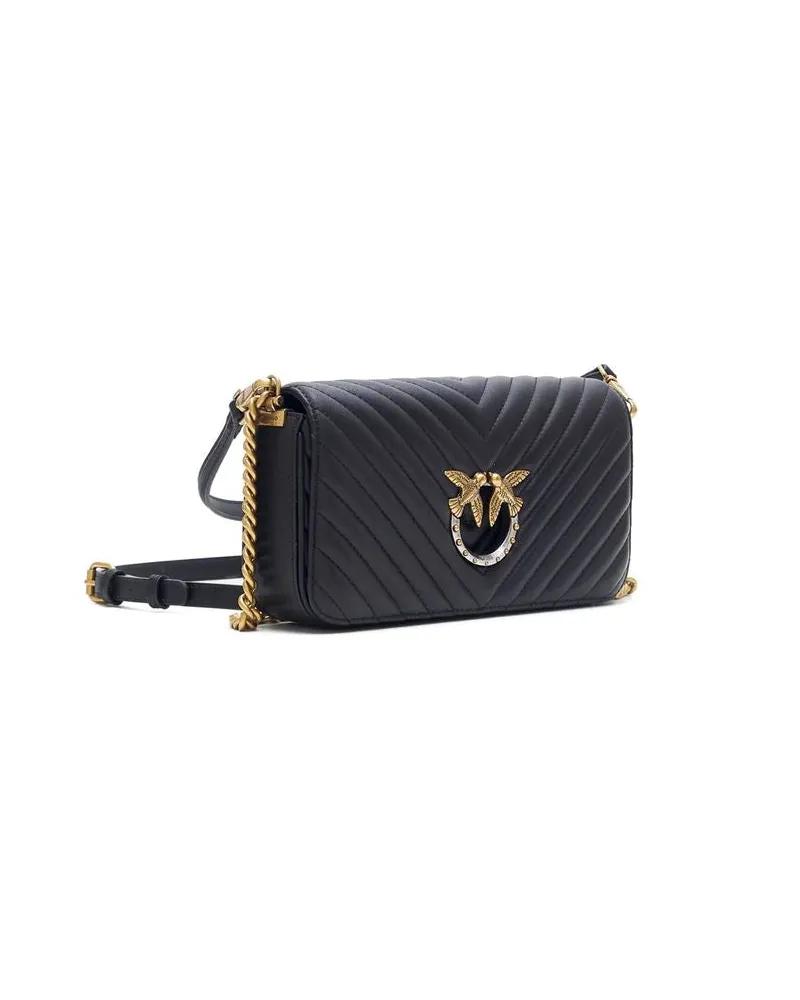 Pinko Women's Crossbody Bag Black Polyamide - Crossbody-Bags Black