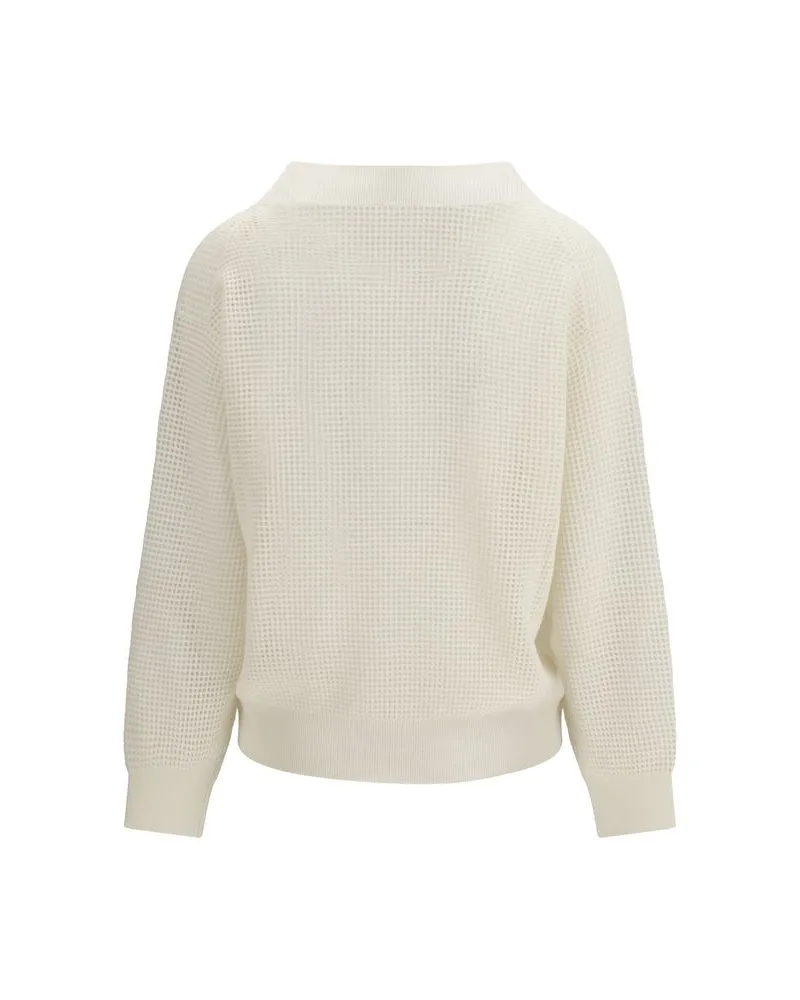 Brunello Cucinelli Women's Beige Cashmere Sweater Clothing Beige