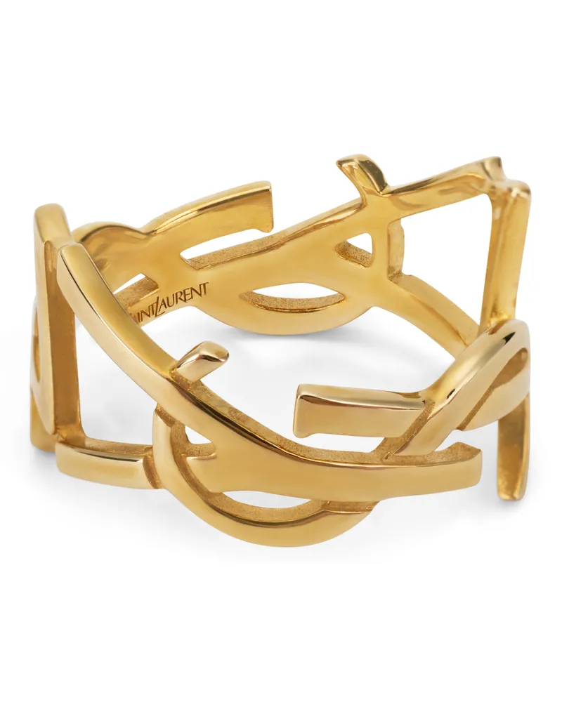 Saint Laurent Women's Scarf Ring Cassandre Gold Brass Body Jewellery Gold