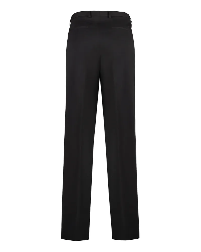 Gucci Men's Wool Tailored Trousers Brown Cotton Brown