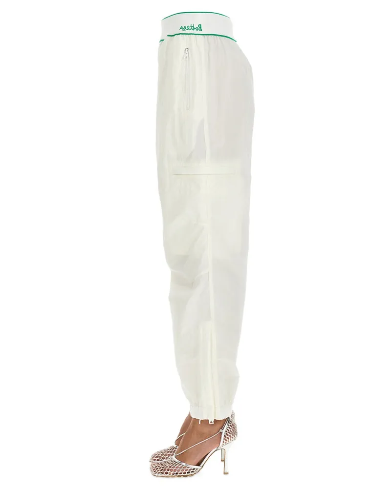 Bottega Veneta Nylon Cargo Pants — White White